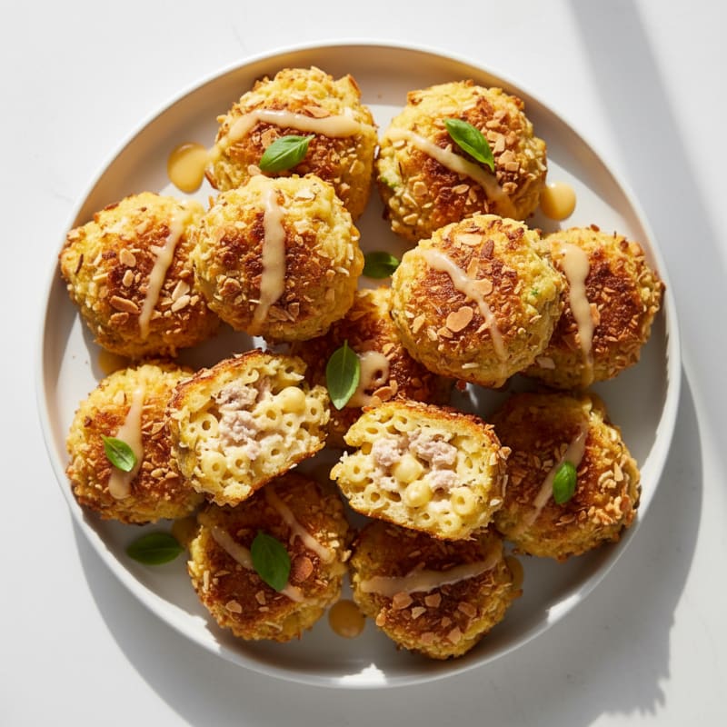 Golden Macaroni and Cheese Bites