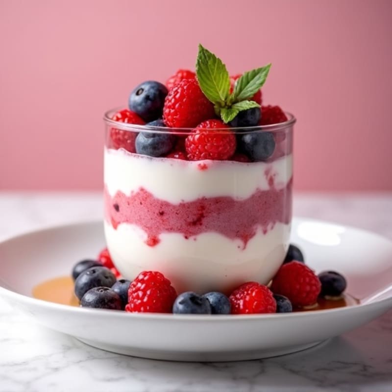 Creamy Greek Yogurt Protein Parfait with Mixed Berries