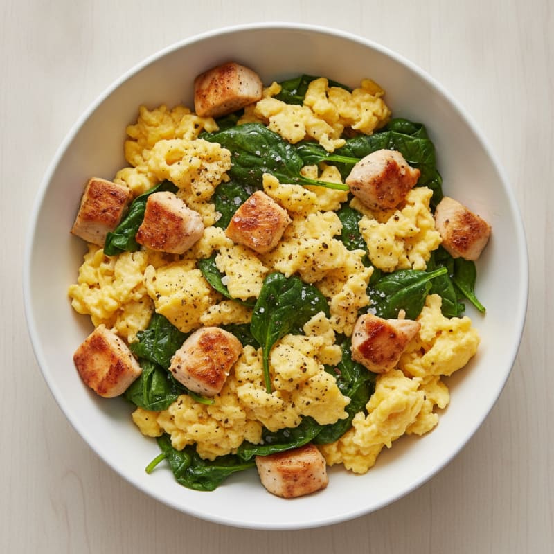 Savory Egg and Spinach Breakfast Bowl