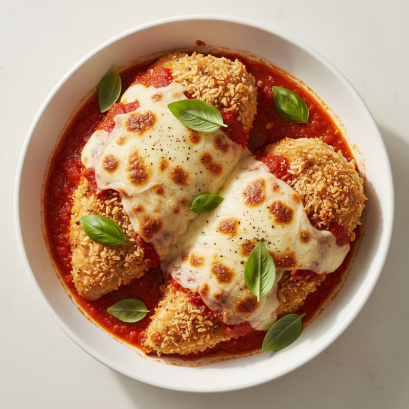 Baked Chicken Parmesan with Marinara