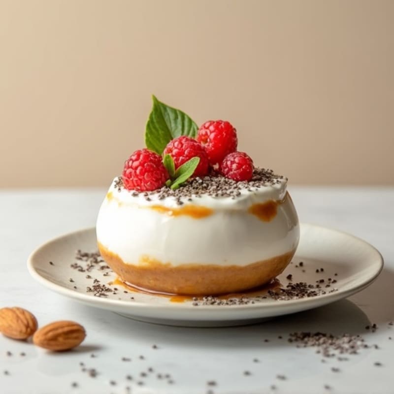 Greek Yogurt with Almond Butter and Chia Seeds