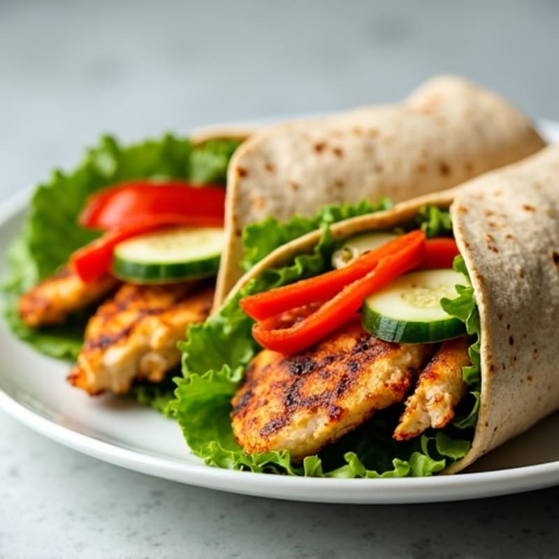 Grilled Chicken Fresh Veggie Wrap