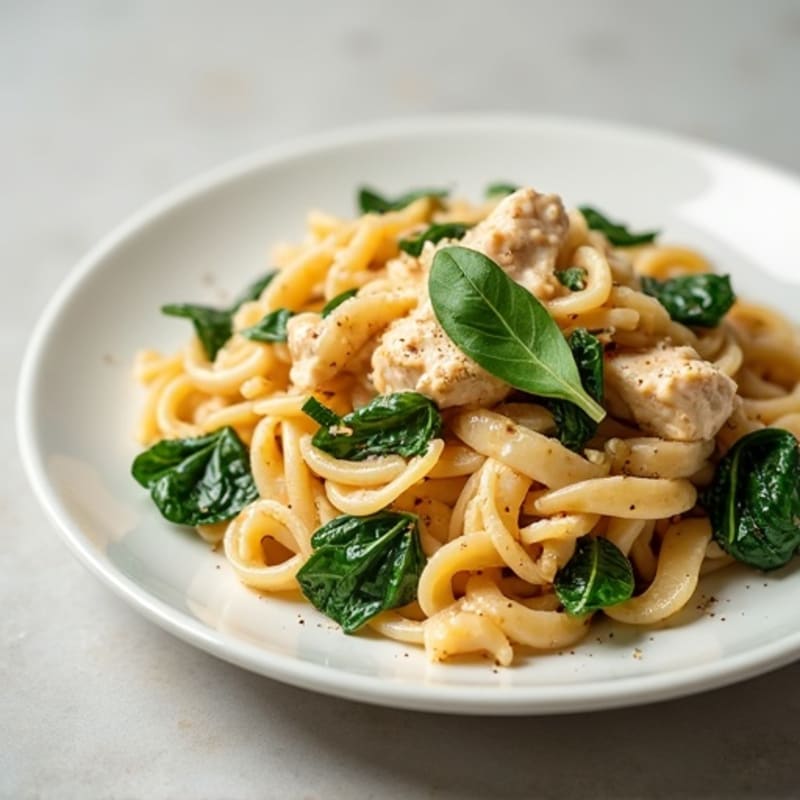 Protein-Packed Creamy Cottage Cheese Chicken Pasta