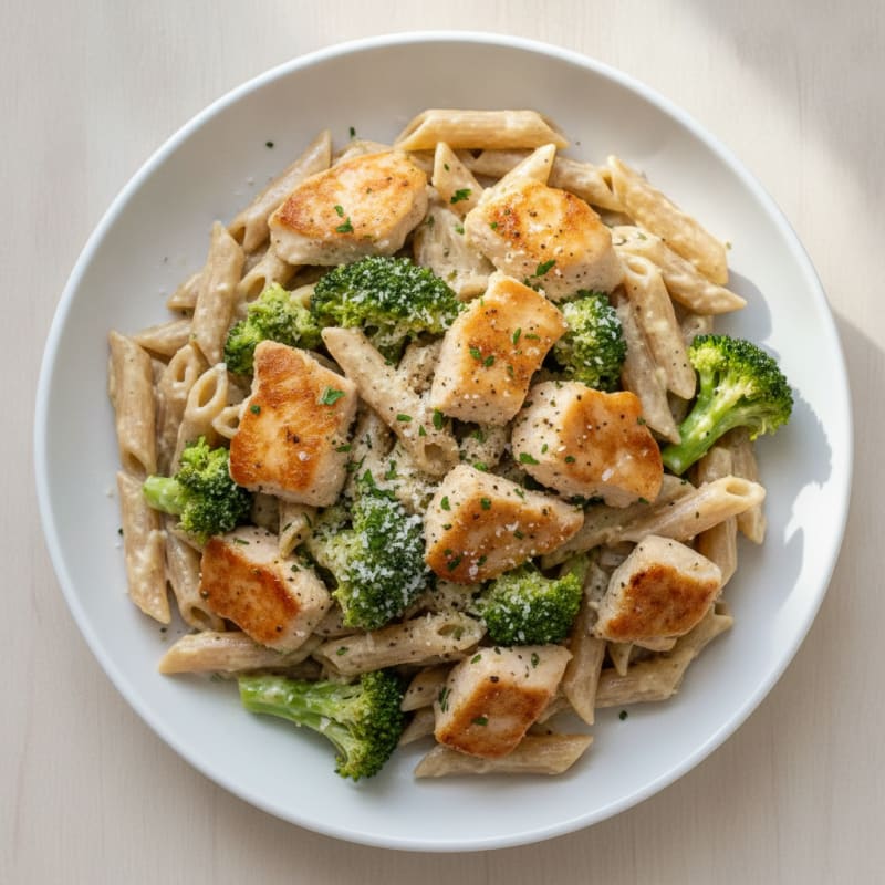 Garlic Parmesan Chicken Alfredo Pasta