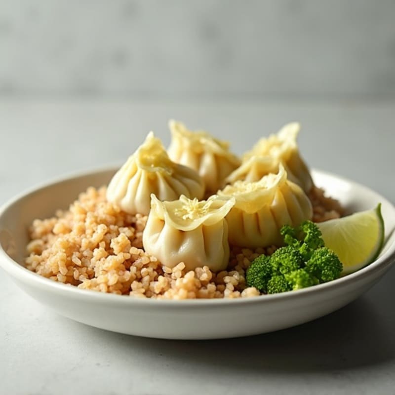 Lightened-Up Chicken and Cauliflower Dumplings