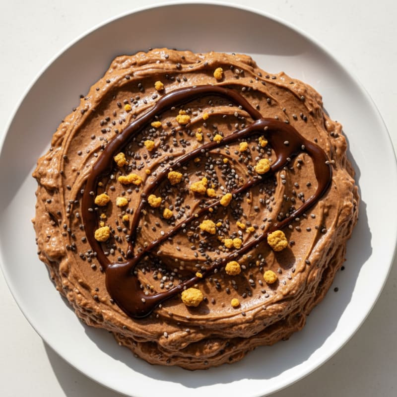 Creamy Vegan Protein Pudding with Cocoa and Chia