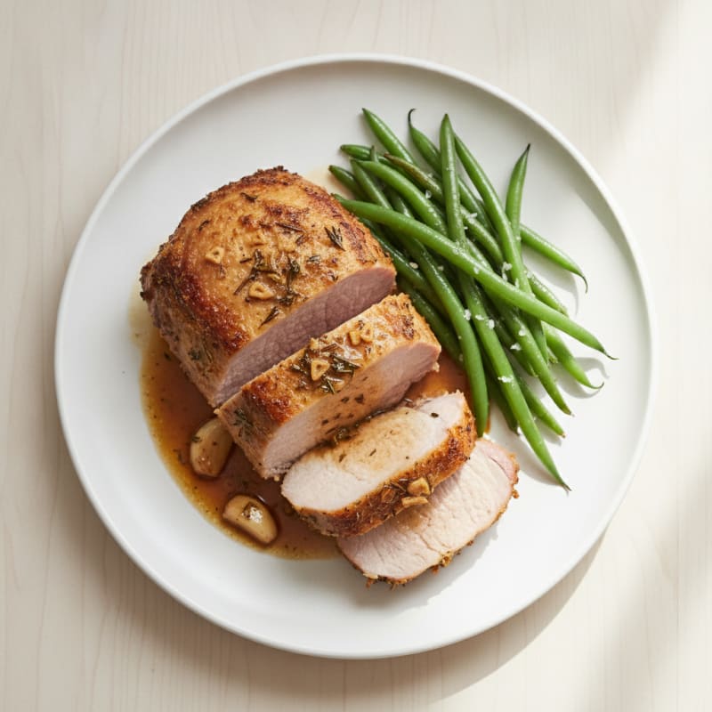 Garlic Herb Roasted Pork Loin
