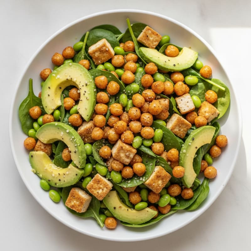 Roasted Chickpea and Avocado Protein Salad