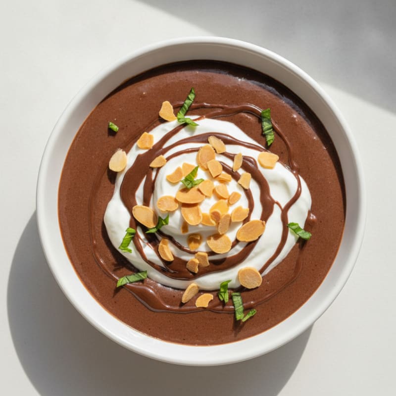 Silky Chocolate Protein Pudding with Greek Yogurt
