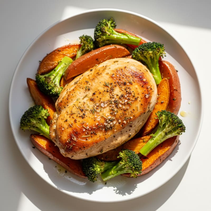 Crispy Roasted Chicken with Herbs