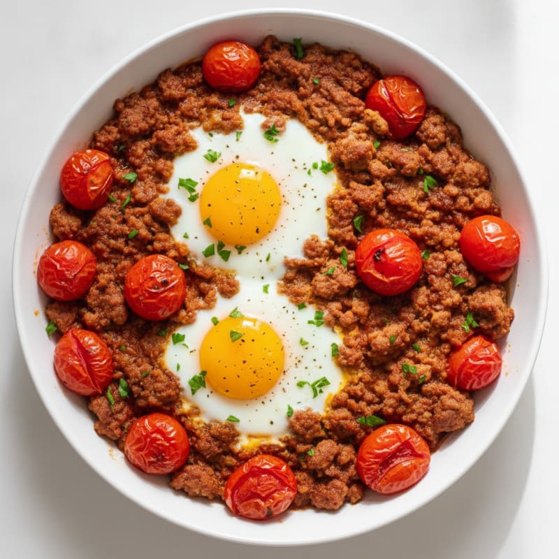 Baked Eggs with Roasted Tomatoes