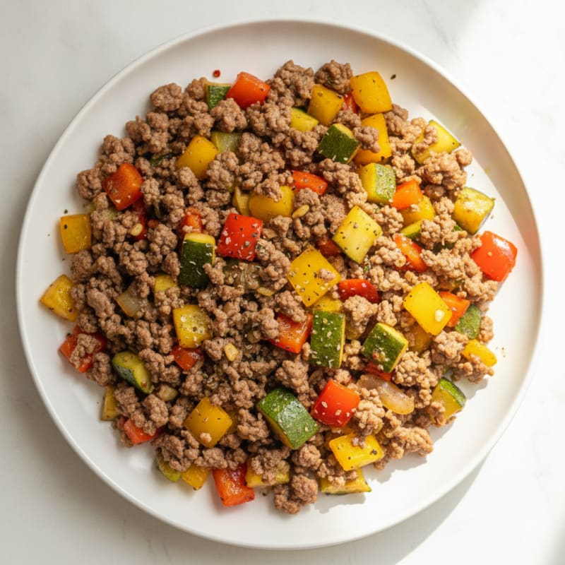 Ground Beef and Vegetable Skillet