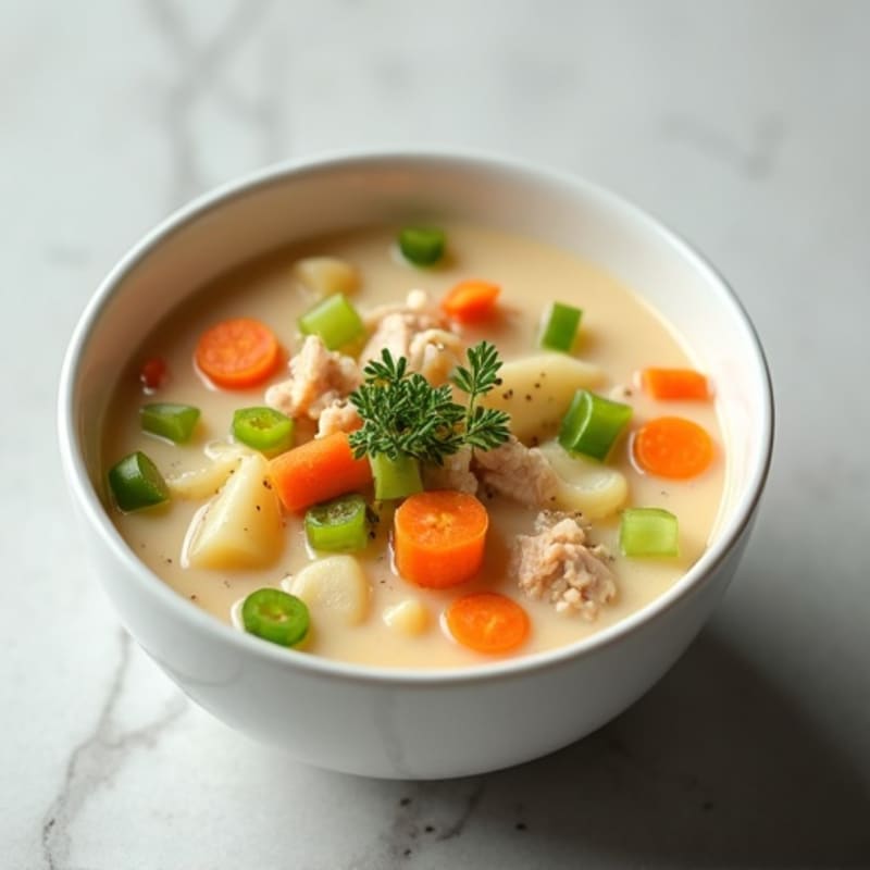 Healthy Creamy Clam Chowder