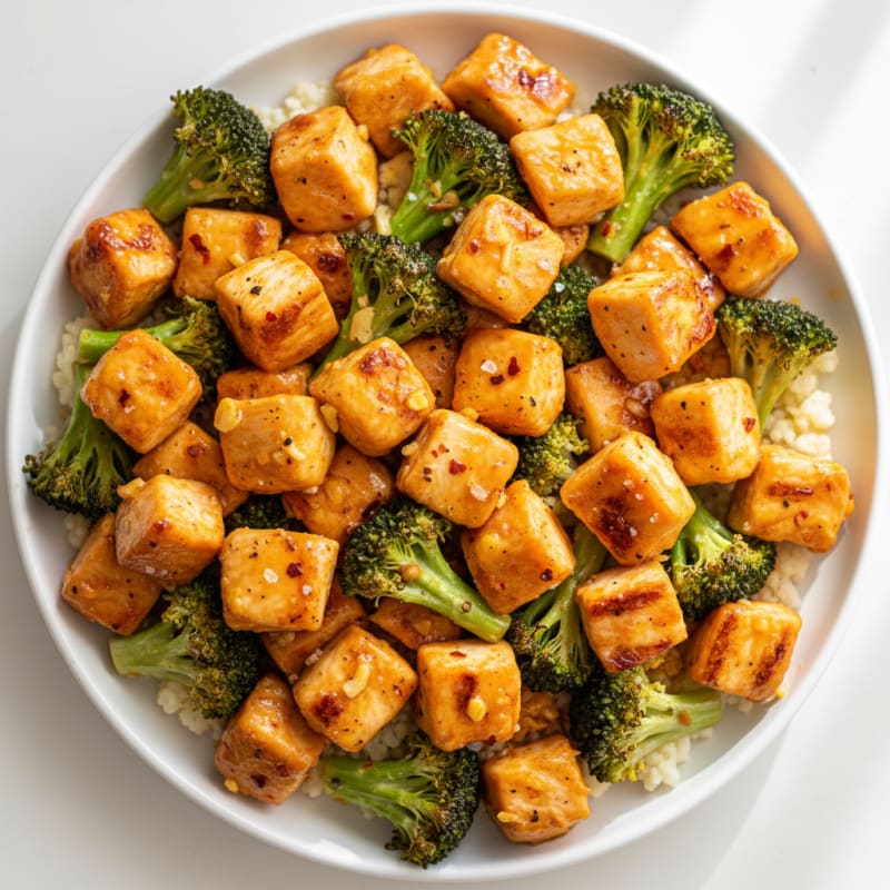 Baked Orange Chicken with Broccoli
