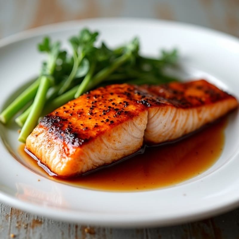 Pan-Seared Teriyaki Glazed Salmon
