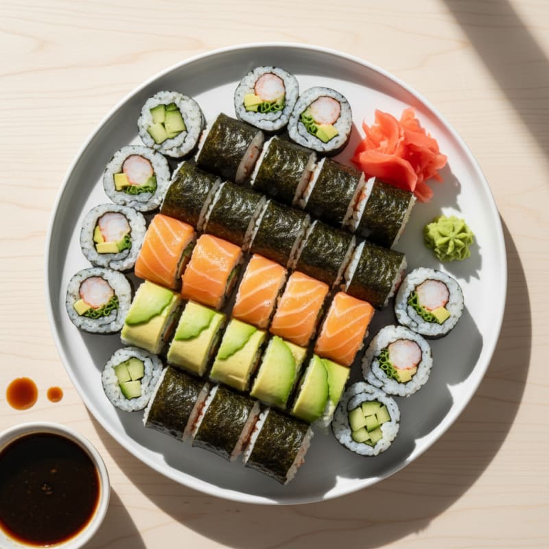 Assorted Fresh Sushi Rolls