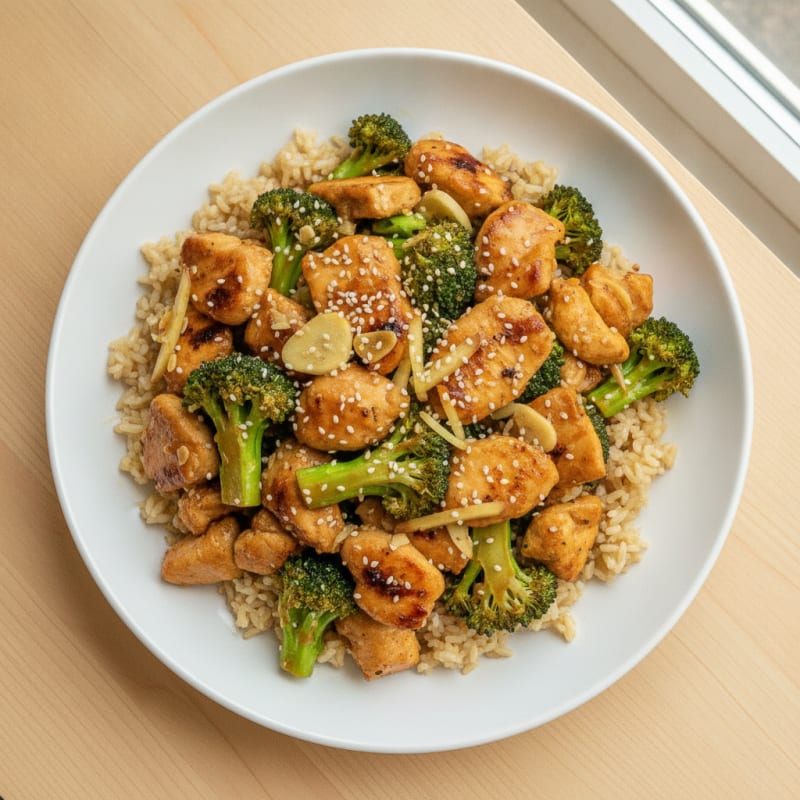 Sesame Chicken Stir-Fry with Broccoli