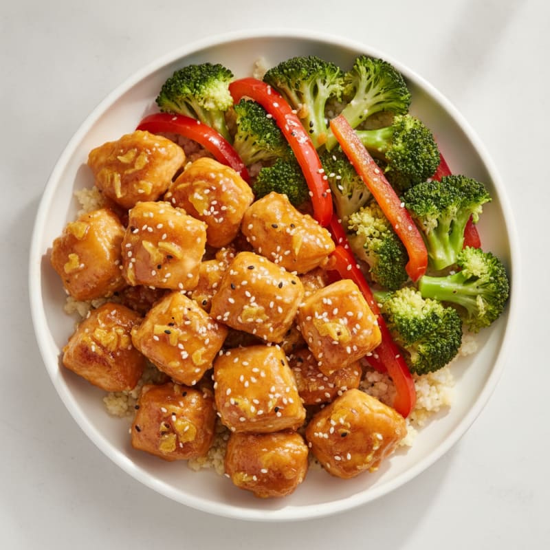 Baked Orange Chicken with Broccoli