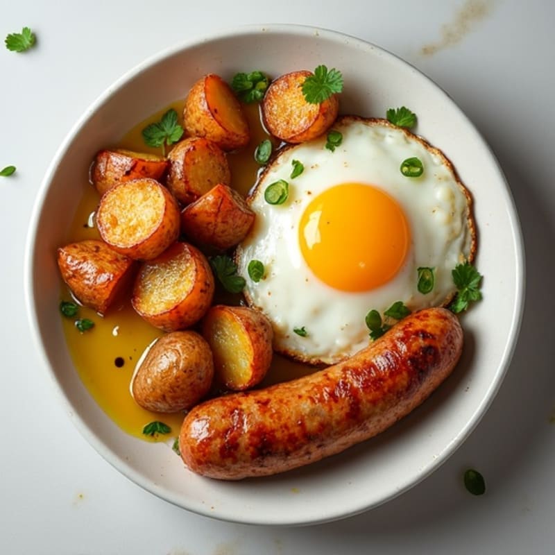Crispy Roasted Sausage and Potato Bake