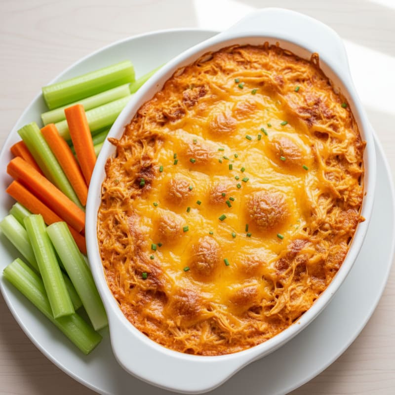 Buffalo Chicken Baked Dip