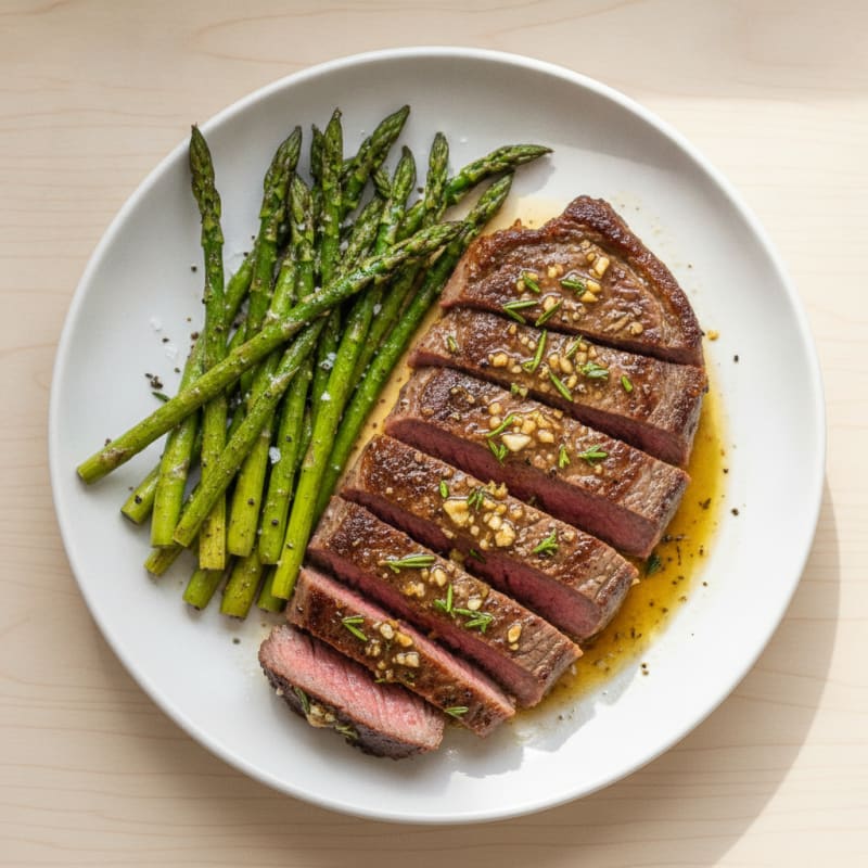 Garlic Herb Butter Pan-Seared Steak