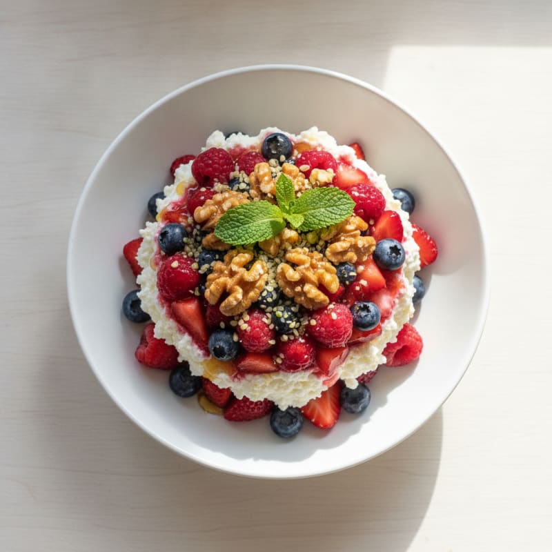 Skyr and Berry Protein Parfait