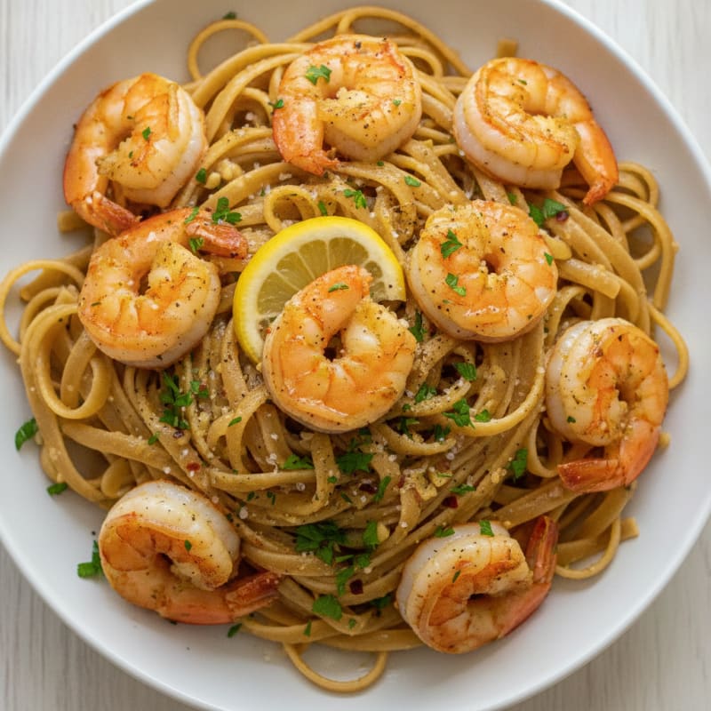 Garlic Butter Shrimp Scampi Pasta