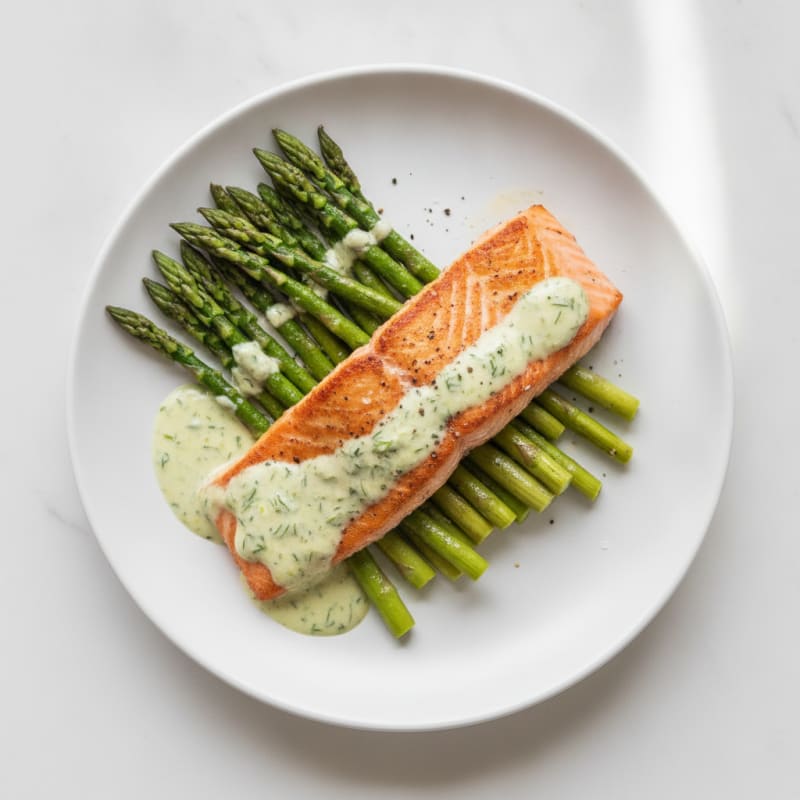Pan-Seared Salmon with Lemon-Dill Sauce