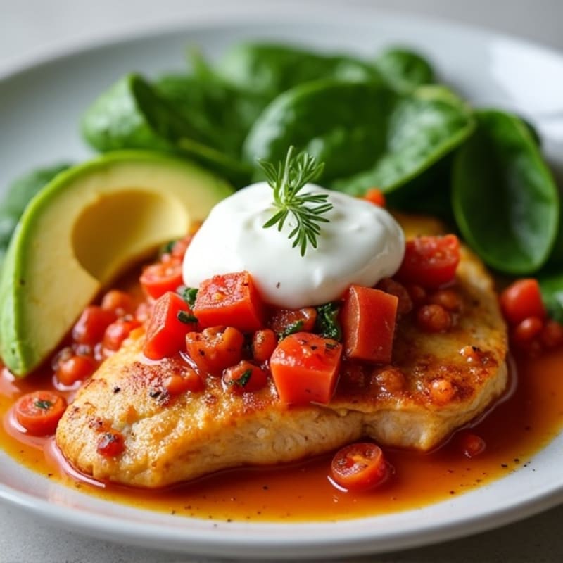 Chicken with Creamy Spiced Tomato Sauce