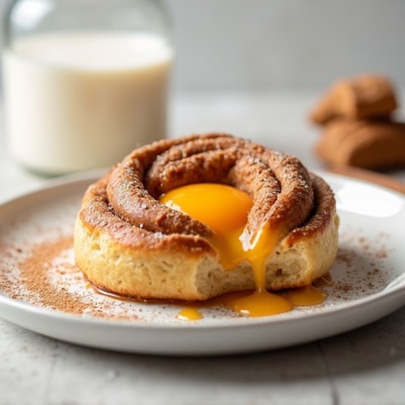 Protein-Packed Almond Flour Cinnamon Roll Breakfast
