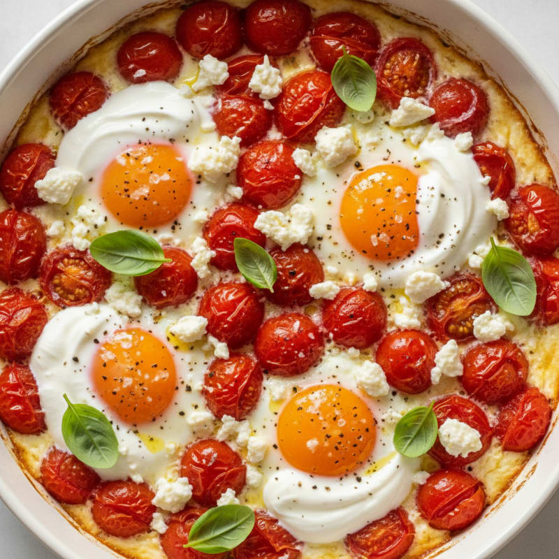 Baked Eggs with Roasted Tomatoes