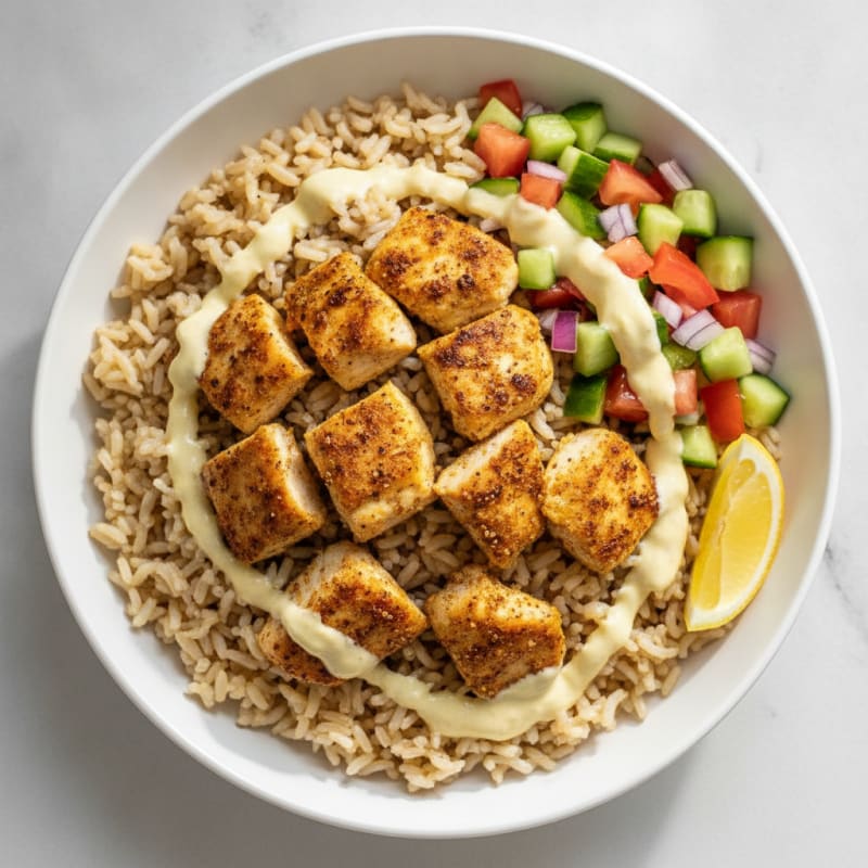 Chicken Shawarma Rice Bowl