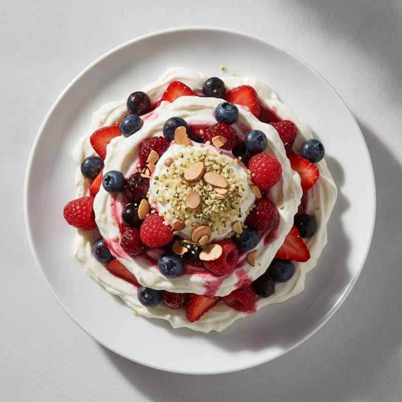 Creamy Greek Yogurt Protein Parfait with Mixed Berries