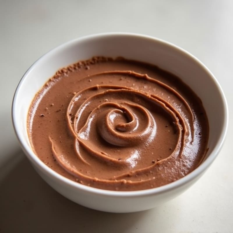 Silky Chocolate Protein Pudding with Almond Butter Swirl