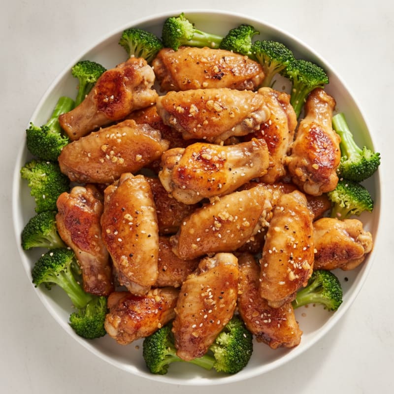 Honey-Garlic Glazed Chicken Wings