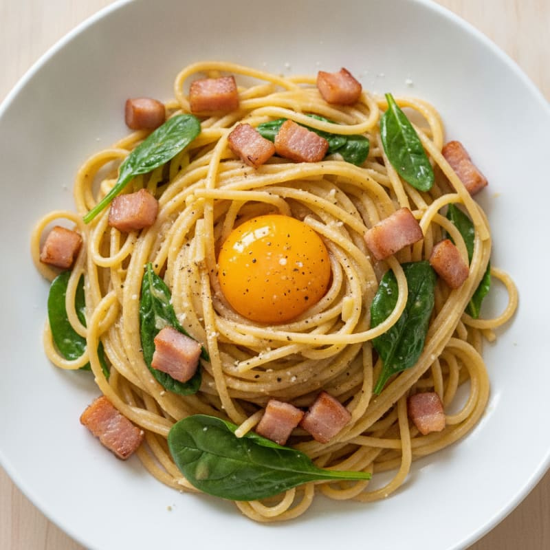 Classic Carbonara with Pancetta and Egg