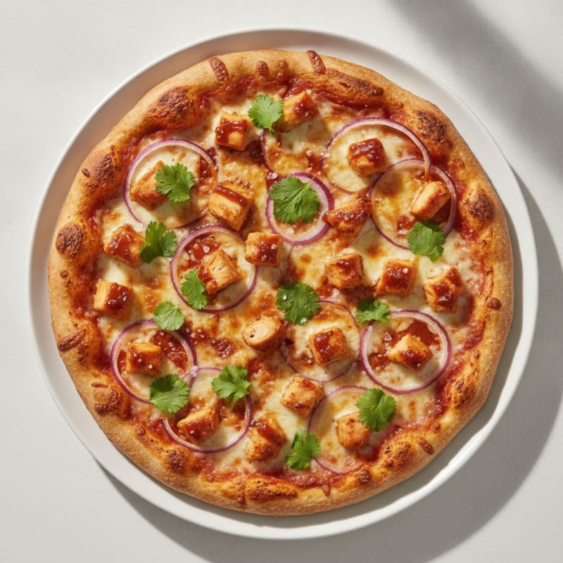 High-Protein BBQ Chicken Pizza