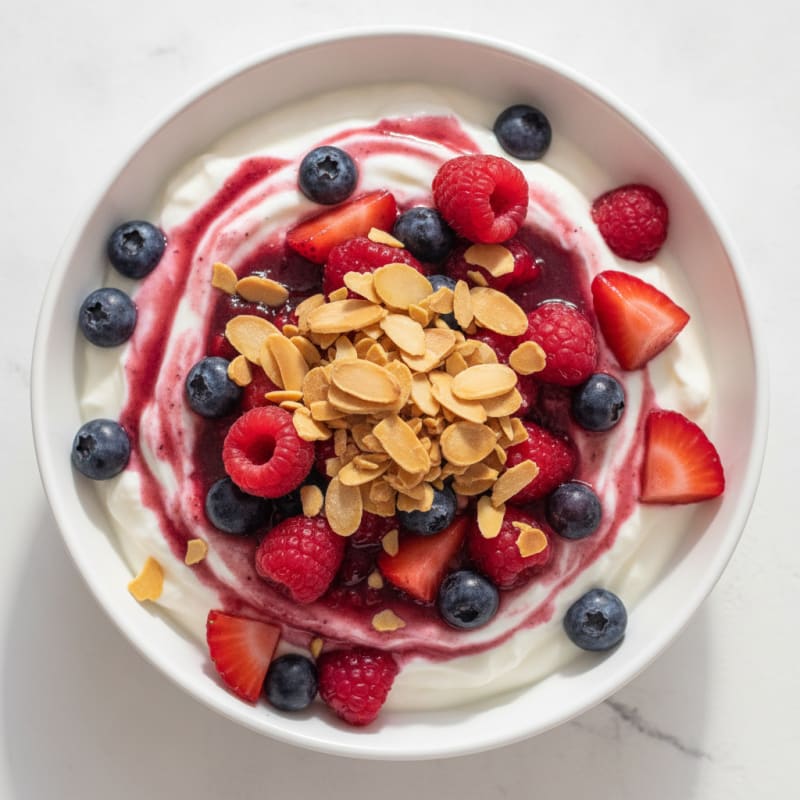 Creamy Greek Yogurt Protein Parfait with Mixed Berries