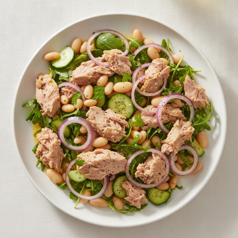 Mediterranean Tuna and White Bean Salad