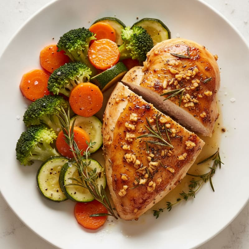 Garlic Herb Roasted Chicken with Vegetables