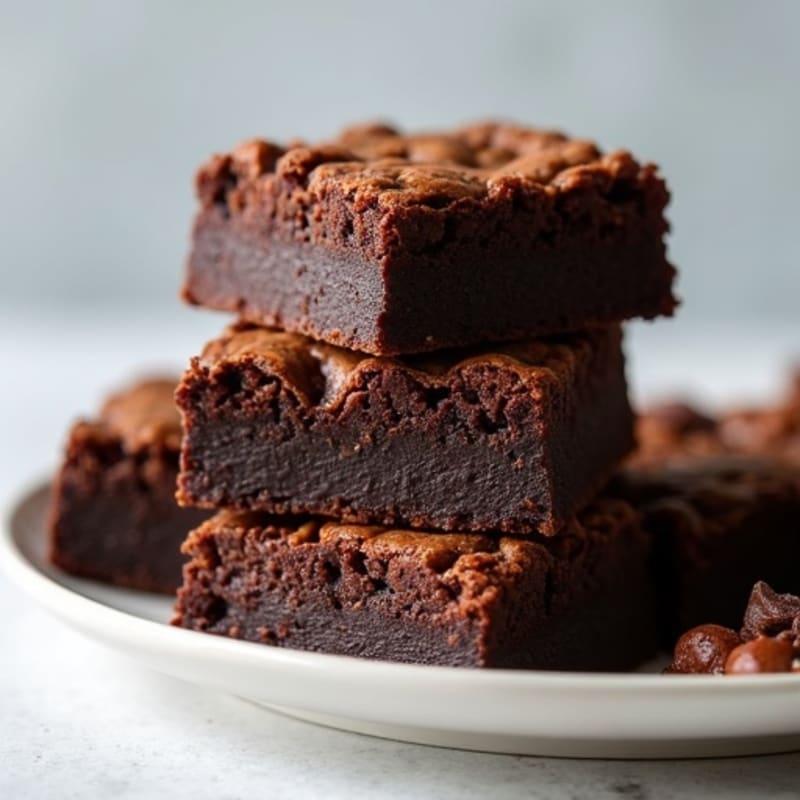 Fudgy Black Bean Protein Brownies