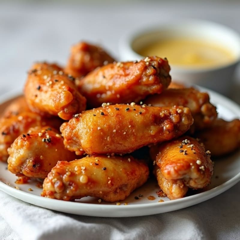 Baked Crispy Honey-Garlic Chicken Wings