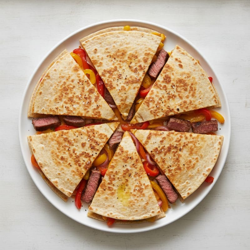 Seared Steak Quesadillas with Peppers