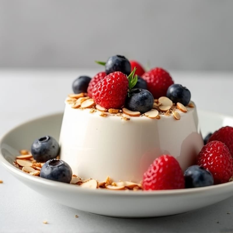 Silky Greek Yogurt Protein Mousse with Berries