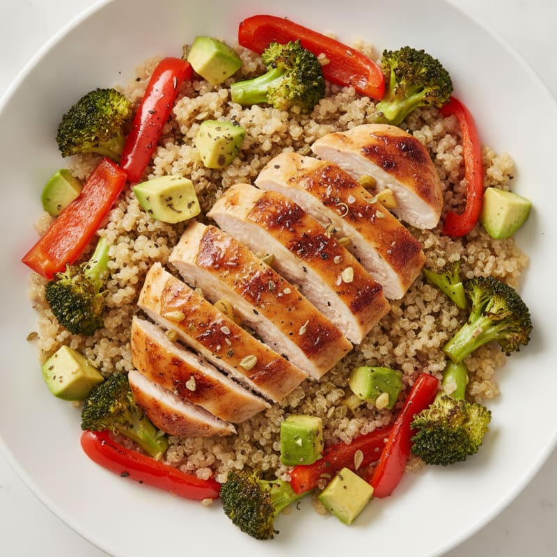 Lemon-Herb Roasted Chicken Power Bowl