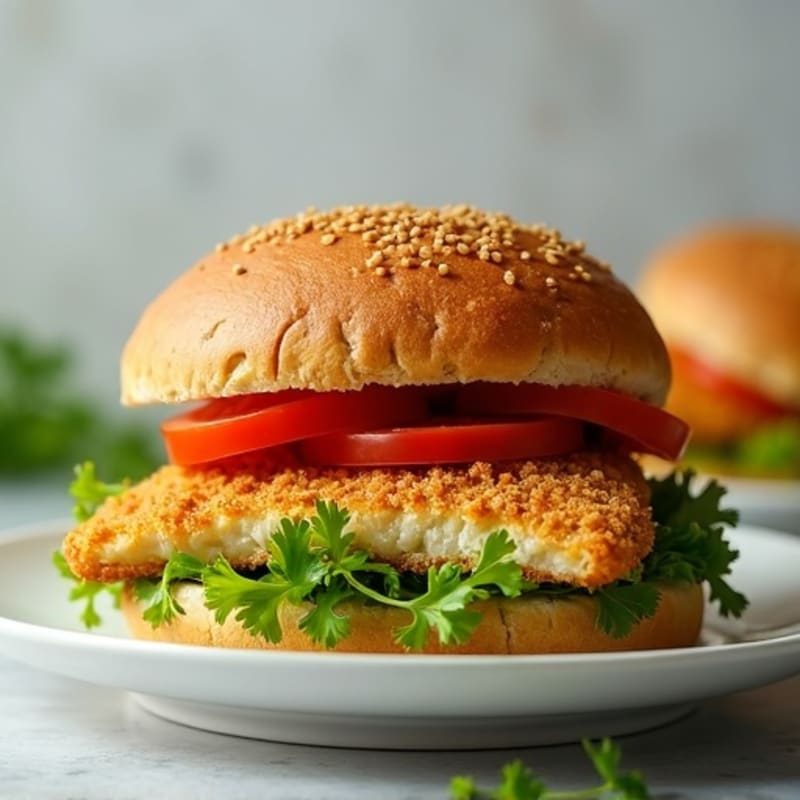 Crispy Herb-Crusted Baked Chicken Sandwich