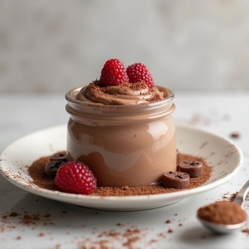 Silky Chocolate Protein Pudding with Greek Yogurt