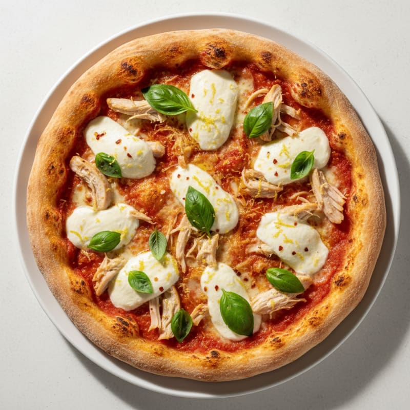Golden Zesty Margherita Pizza
