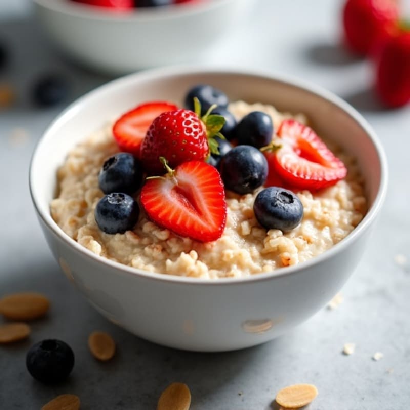 Creamy Protein Oatmeal with Fresh Berries