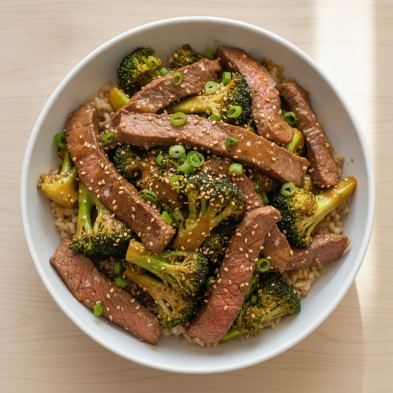 Sesame Beef and Broccoli Stir-Fry